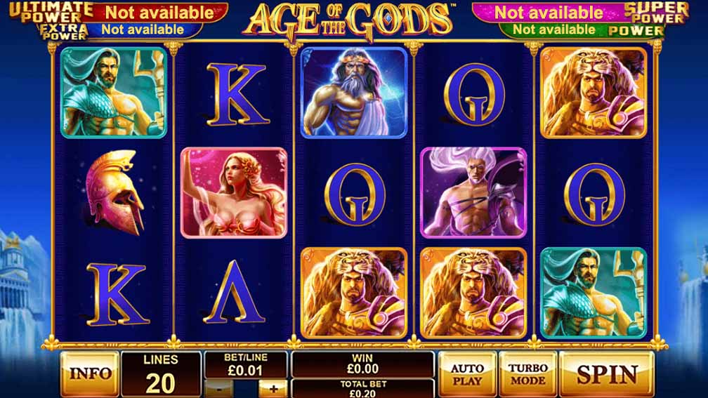 Age of the Gods homepage 