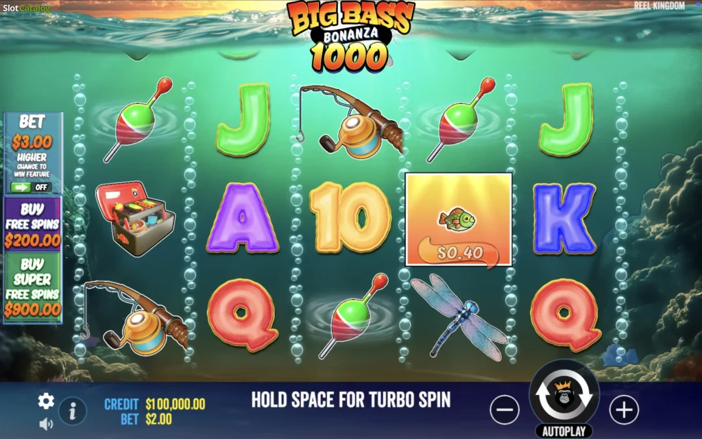 Big Bass Bonanza 1000 homepage