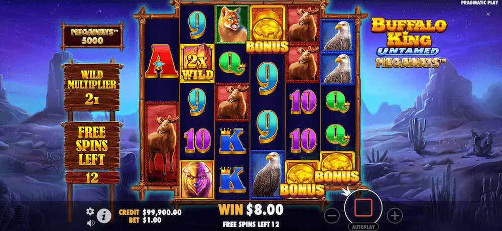 Buffalo King Untamed Megaways homepage