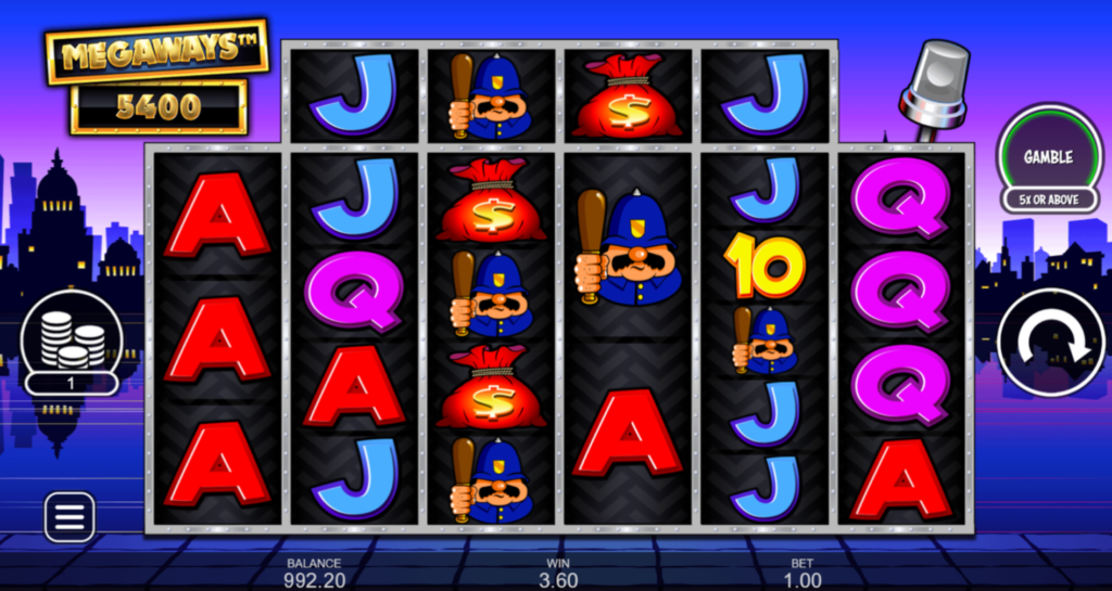 Cops 'n' Robbers Megaways homepage