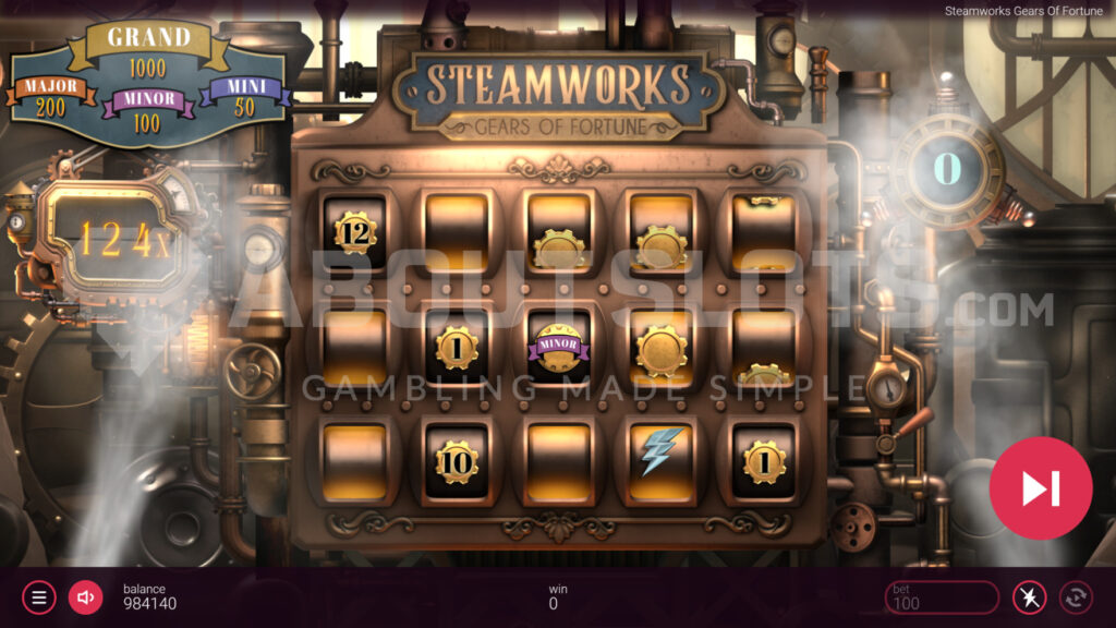 Gears of Fortune homepage