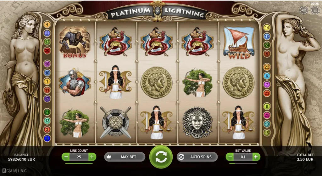 Platinum Lightning homepage