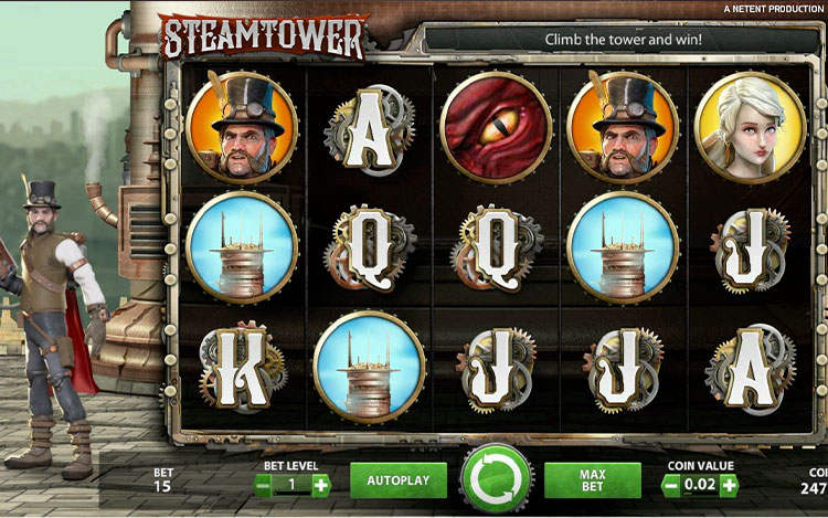 Steam Tower homepage