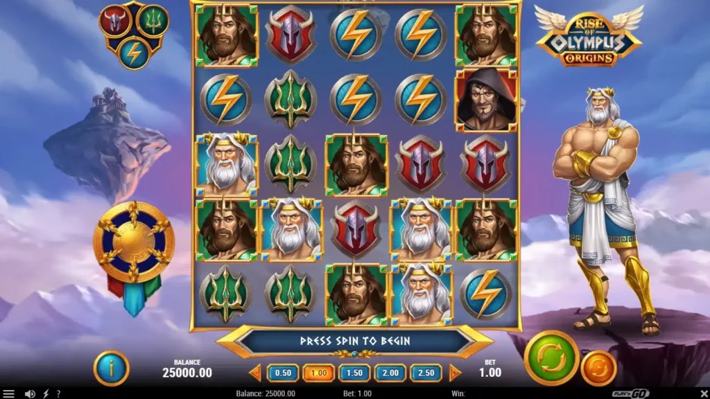 rise of the olympus homepage