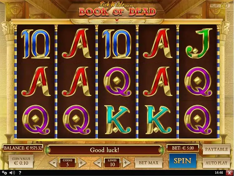 Book of Dead slot gameplay