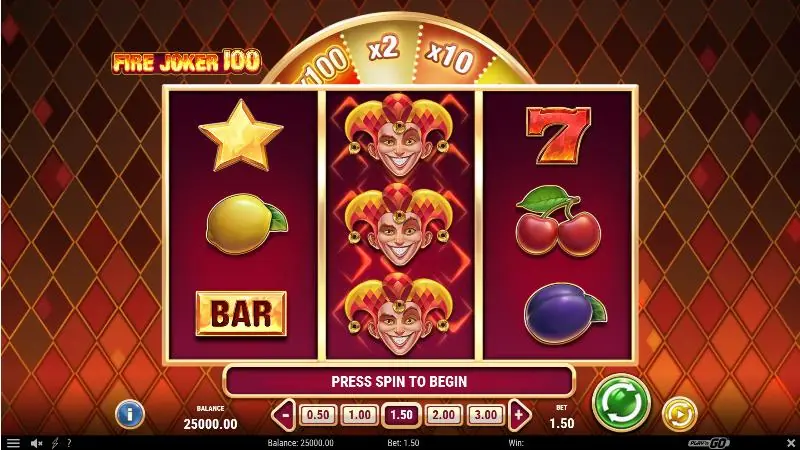 Fire Joker slot gameplay