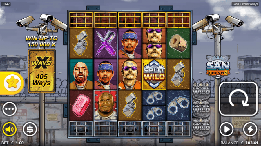 San Quentin xWays slot gameplay
