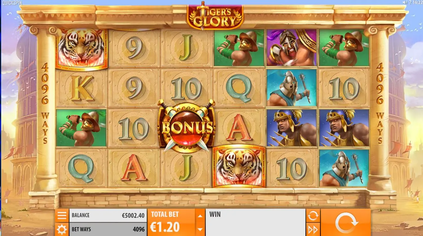 Tiger's Glory slot gameplay