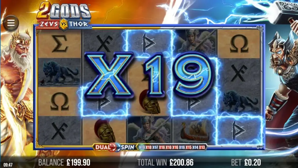 2 Gods Zeus vs Thor slot