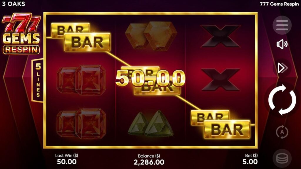 777 Gems Respin slot
