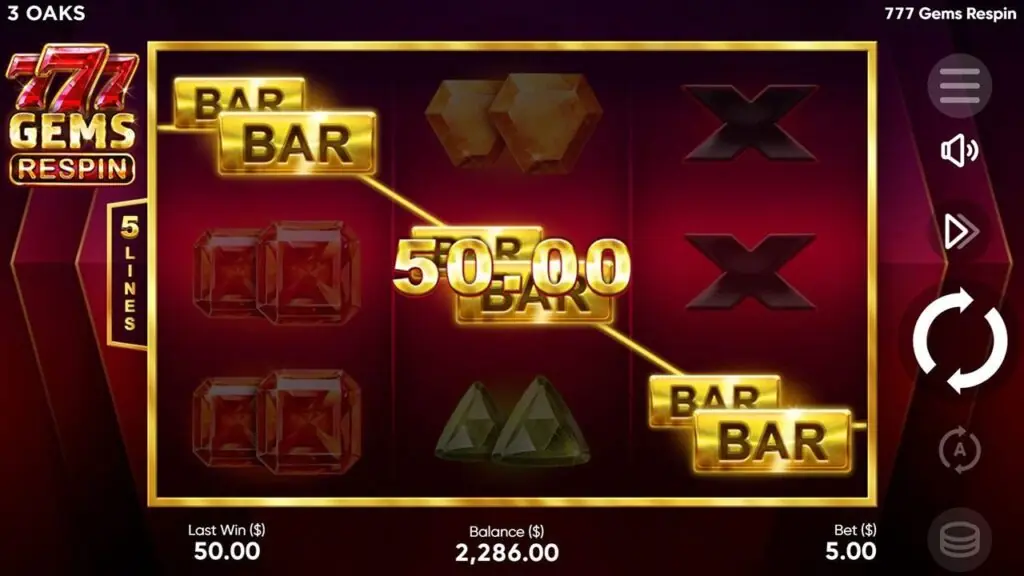 777 Gems Respin slot