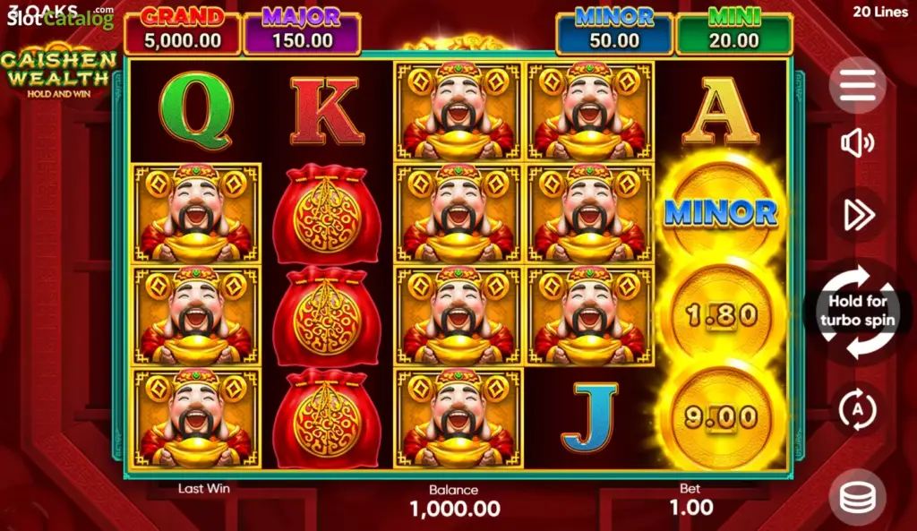 Caishen Wealth Hold and Win slot