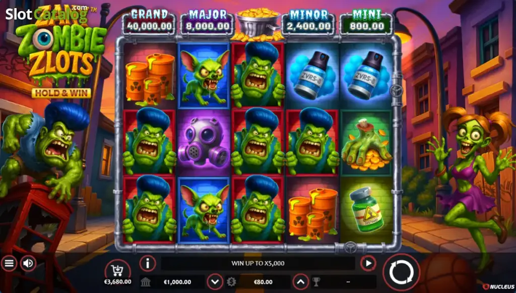 Zany Zombie Zlots — Hold & Win slot
