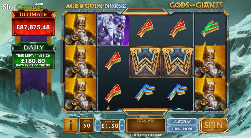 Age of the Gods Norse - Gods and Giants slot