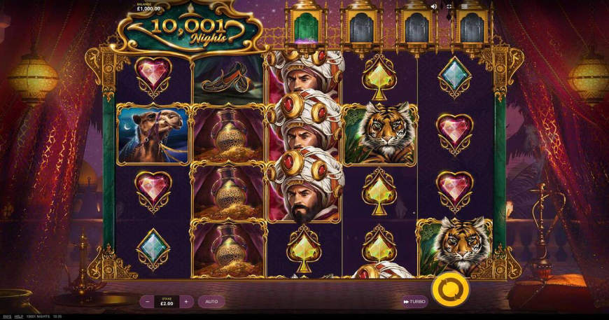 10001 Nights slot gameplay
