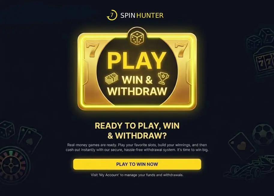 Play eligible slot games with your free spins and withdraw winnings