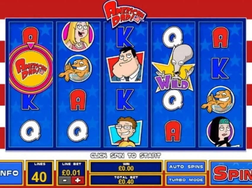 American Dad slot gameplay