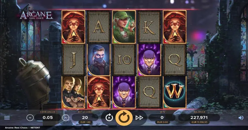Arcane: Reel Chaos slot gameplay