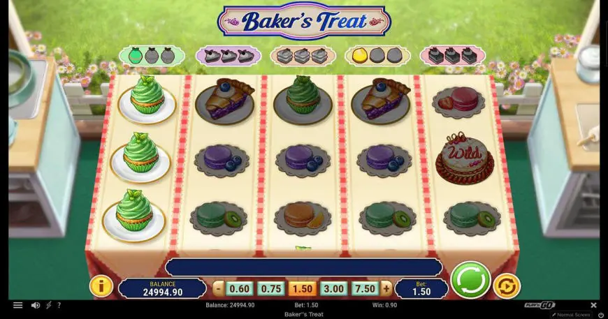 Bakers Treat slot gameplay