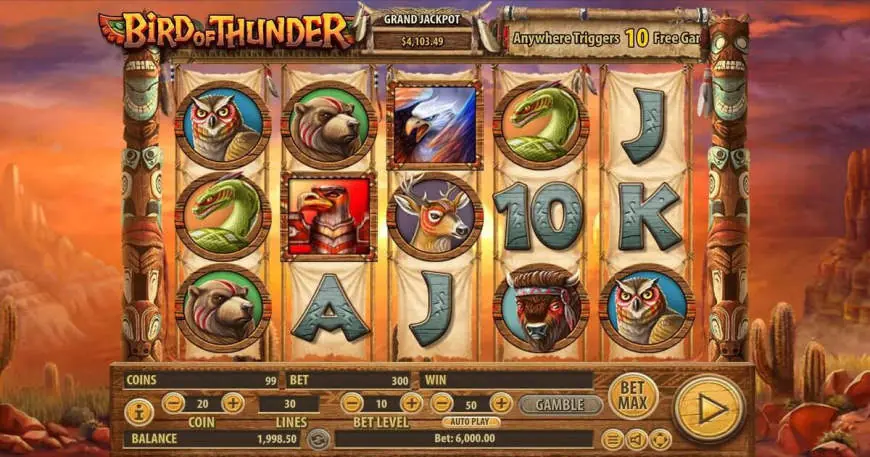 Bird of Thunder slot gameplay