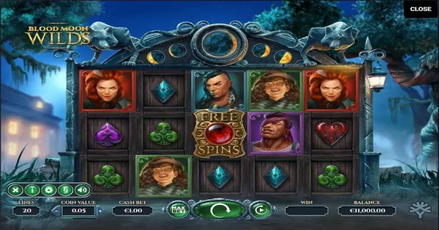 Blood Moon Wilds slot gameplay