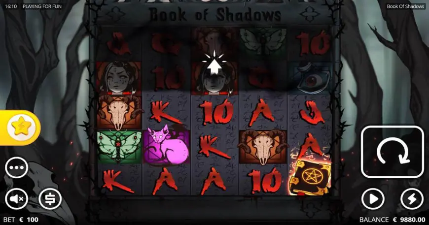 Book of Shadows slot gameplay
