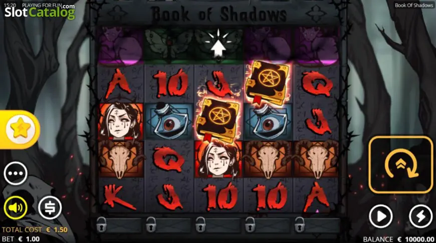 Book of Shadows slot gameplay