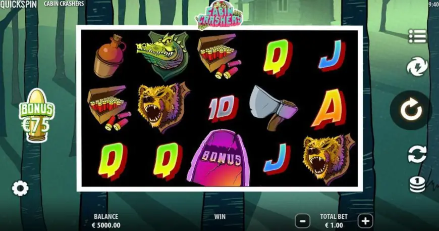 Cabin Crashers slot gameplay