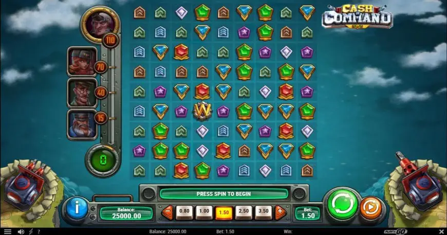 Cash of Command slot gameplay