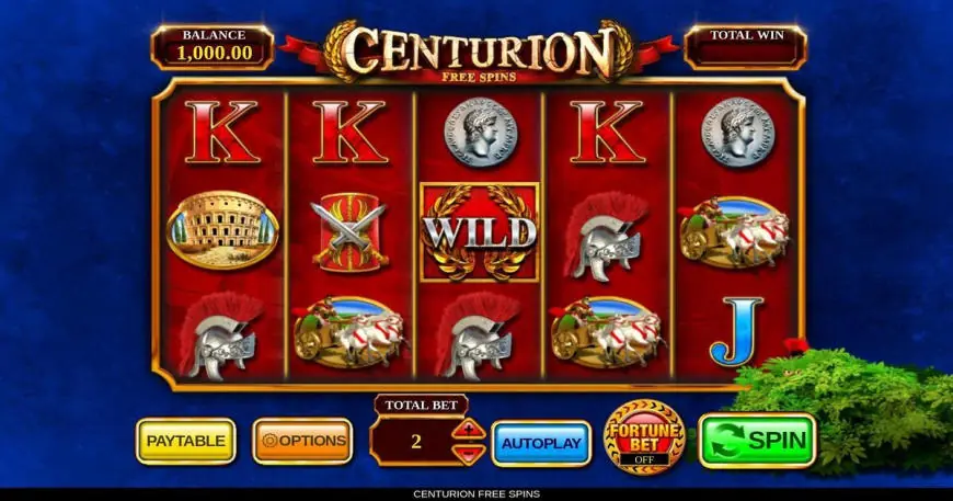 Centurion slot gameplay