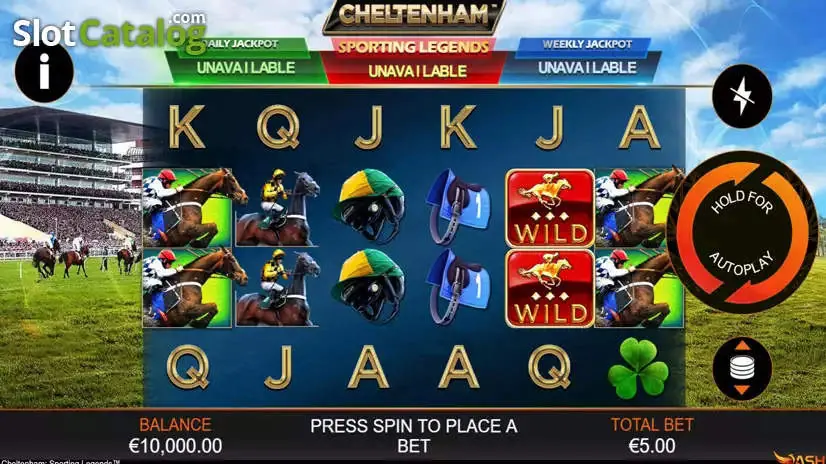 Cheltenham: Sporting Legends slot gameplay