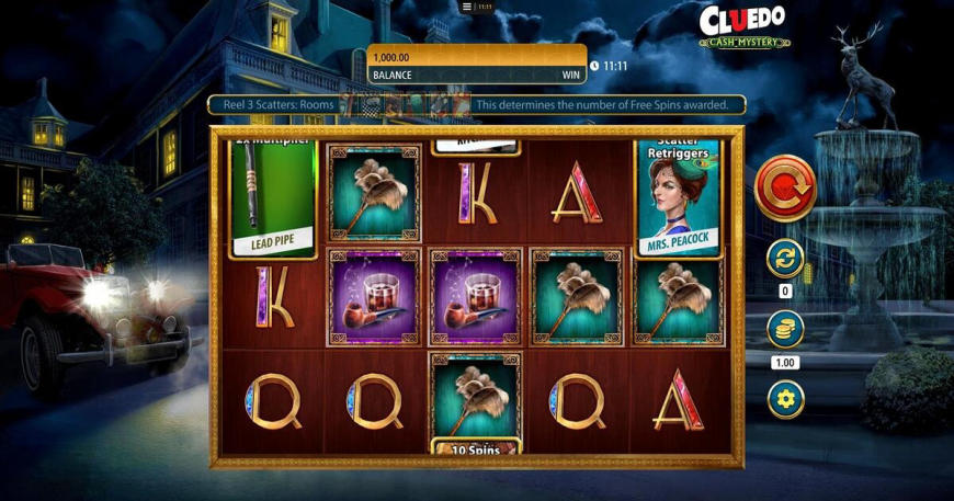 Cluedo Cash Mystery slot gameplay