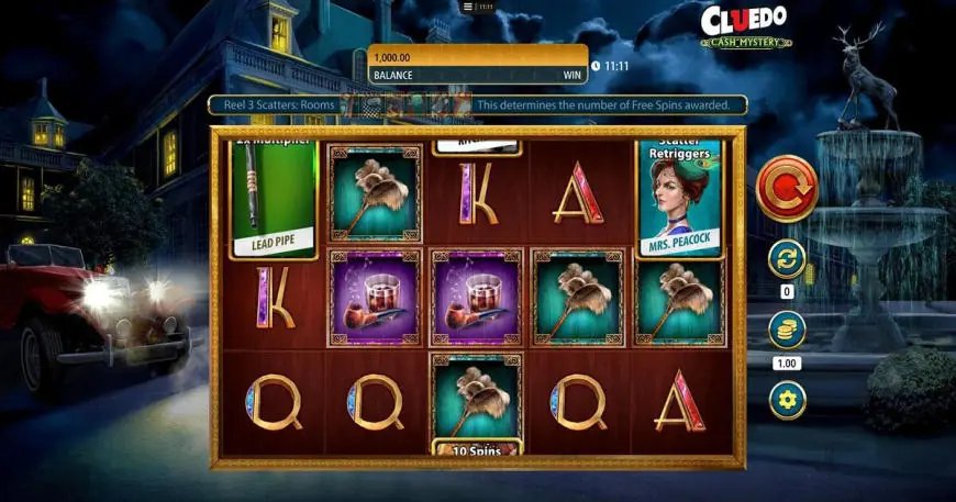 Cluedo Cash Mystery slot gameplay