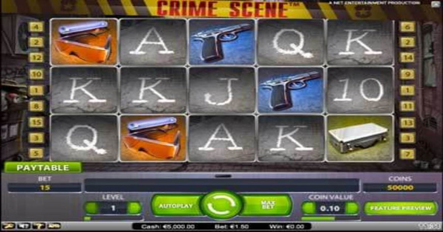 Crime Scene slot gameplay