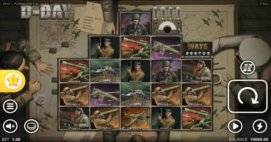 D-Day slot gameplay