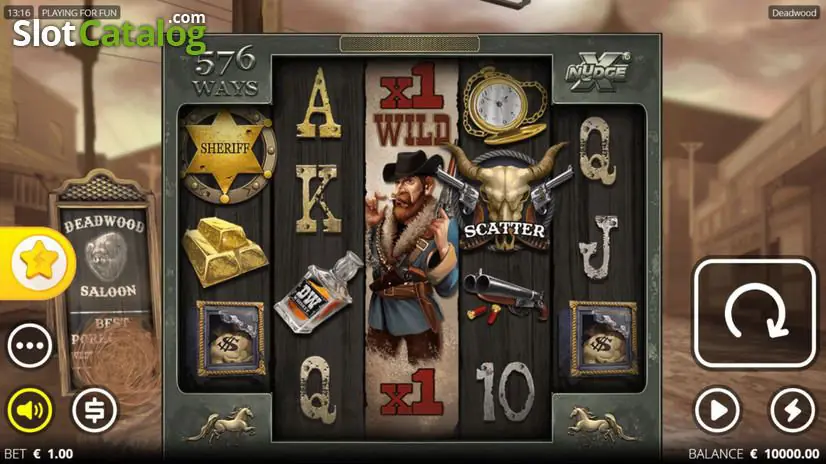 Deadwood slot gameplay