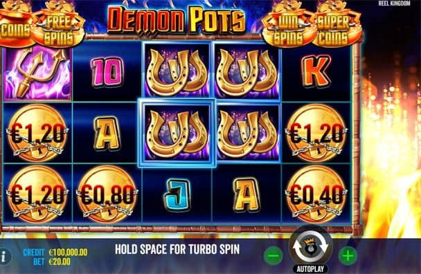 Demon Pots slot gameplay