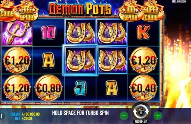 Demon Pots slot gameplay