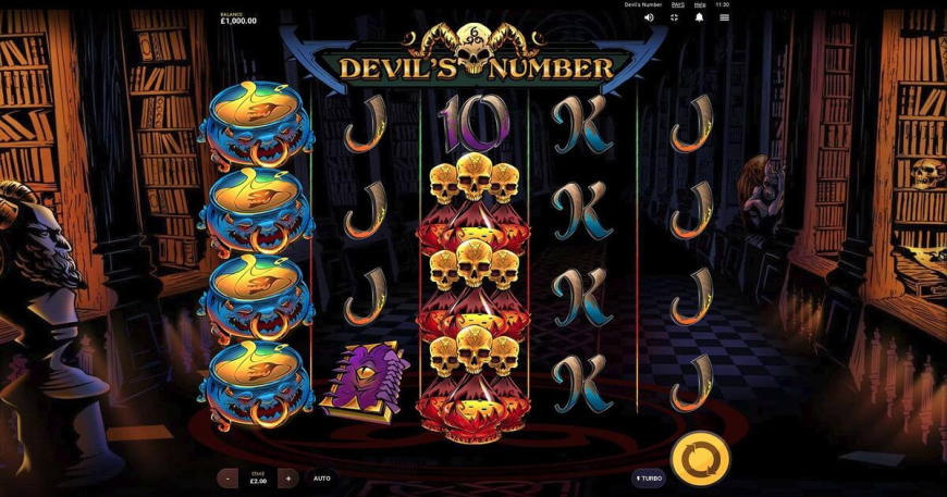 Devil's Number slot gameplay