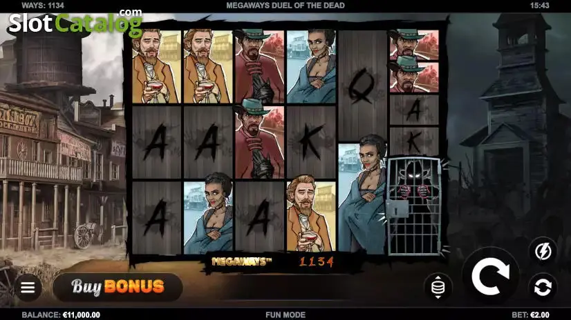 Duel of the Dead Megaways slot gameplay