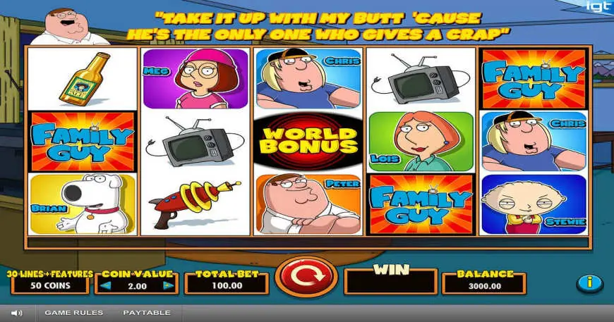 Family Guy slot gameplay