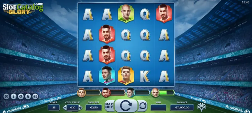 Football Glory slot gameplay