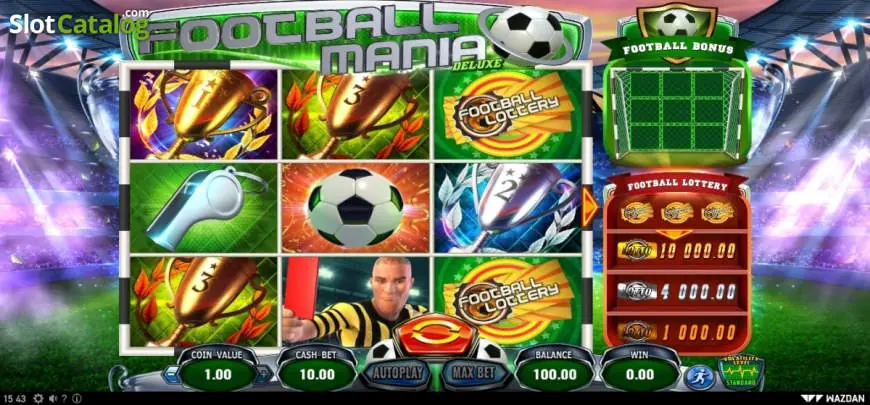 Football Mania Deluxe slot gameplay