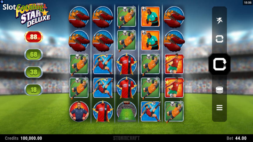 Football Star Deluxe slot gameplay