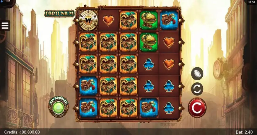 Fortunium slot gameplay