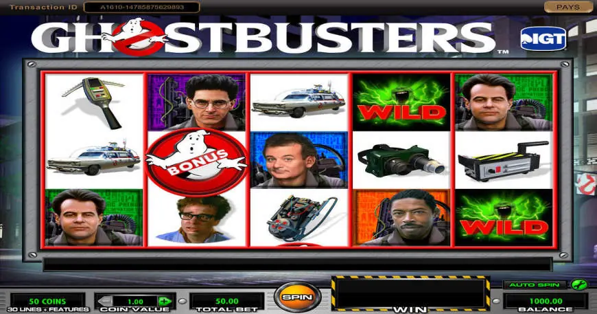 Ghostbusters slot gameplay