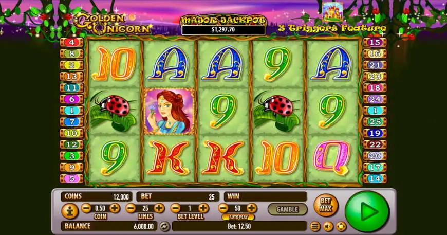 Golden Unicorn slot gameplay