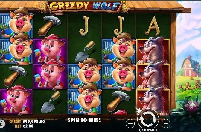 Greedy Wolf slot gameplay