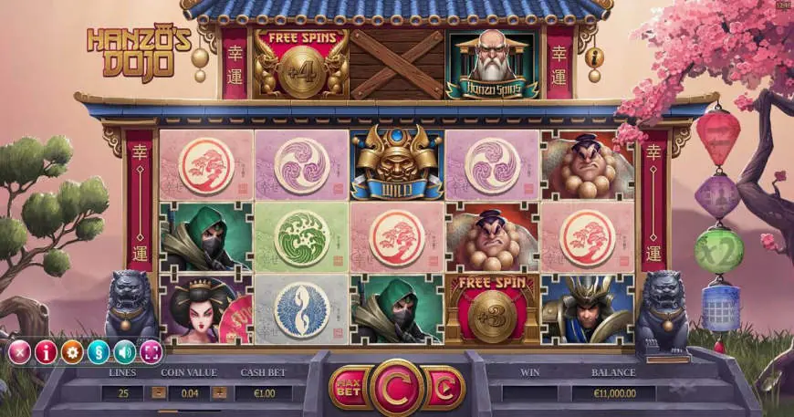 Hanzo’s Dojo slot gameplay
