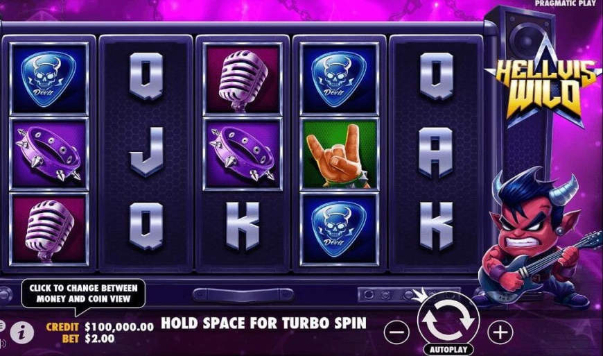 Hellvis Wild slot gameplay